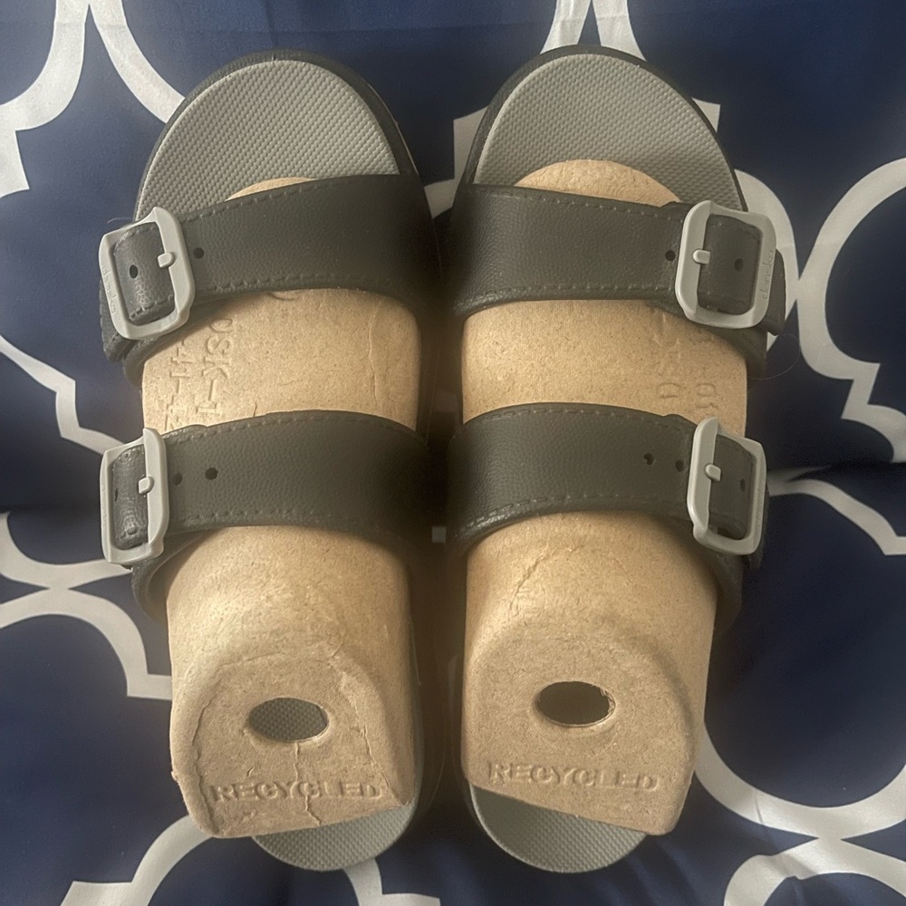 Dansko Black and Gray Women's Sandals - Picture 2 of 7